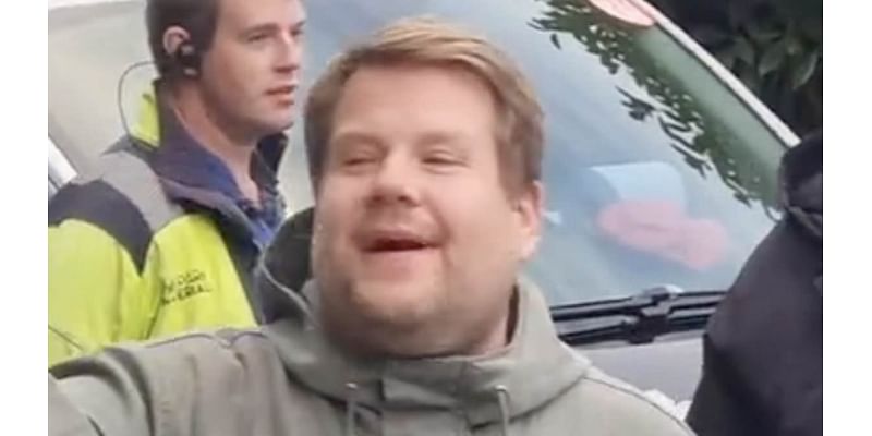 James Corden gives emotional speech to Gavin & Stacey fans as he and Ruth Jones finish filming at Pam and Mick's 'Essex' home - and reveals cast are just DAYS away from wrapping Christmas special