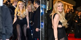 Lindsay Lohan Wears Sheer Dress for 'Our Little Secret' Premiere