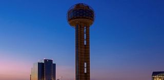 Why are Reunion Tower's lights going out in Dallas, Texas?