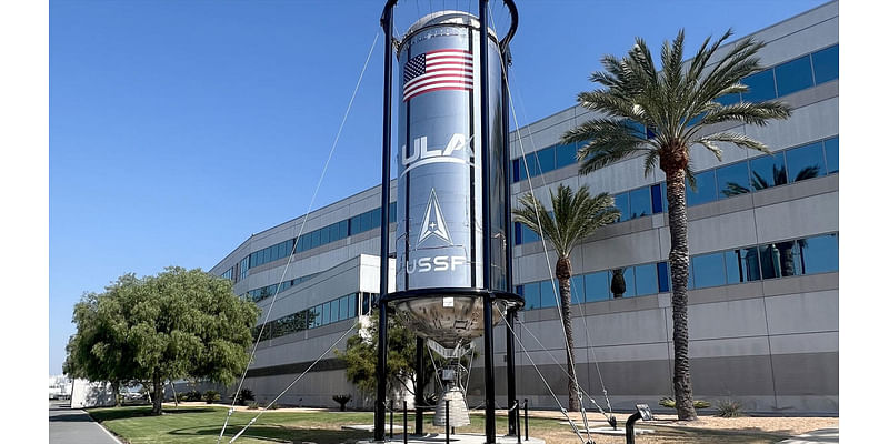 Go Centaur! Space Force stands up rocket stage at Los Angeles base