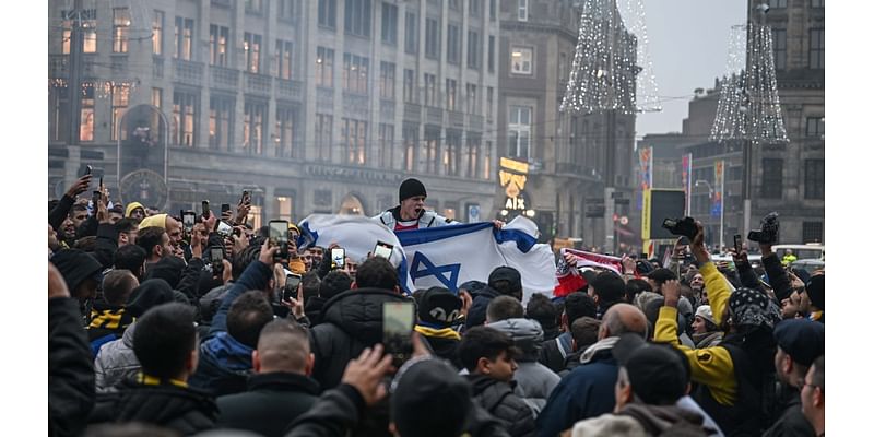 How violence surrounding a soccer match between Israeli and Dutch teams unfolded