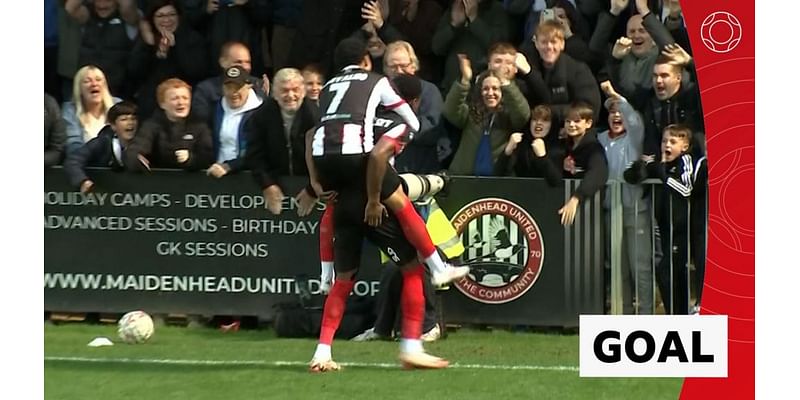 FA Cup First Round: McCoulsky gives Maidenhead United the lead against Crawley Town