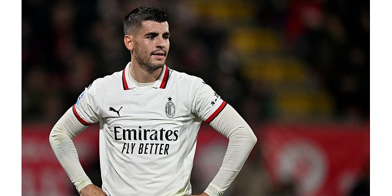 Alvaro Morata is rushed to hospital after suffering head injury in AC Milan training - with Spaniard set to 'remain under observation' after colliding with teammate