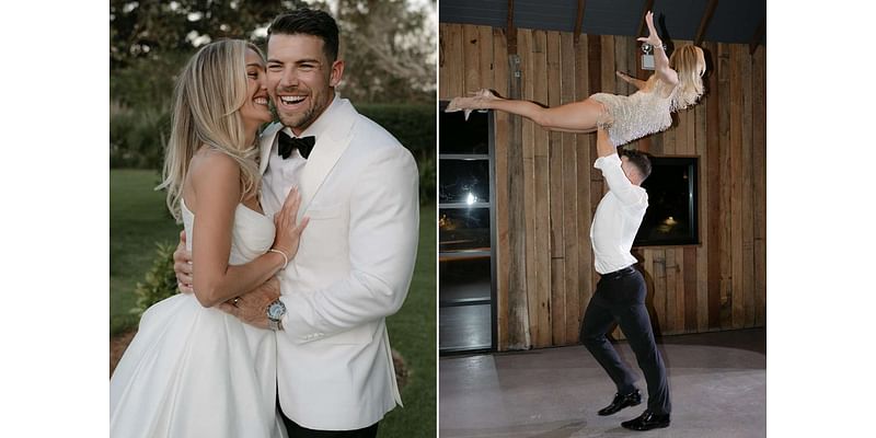 Couple Learns Dirty Dancing Routine for Wedding First Dance, but a Lift Slip-Up Has Them Torn on Who's to Blame (Exclusive)