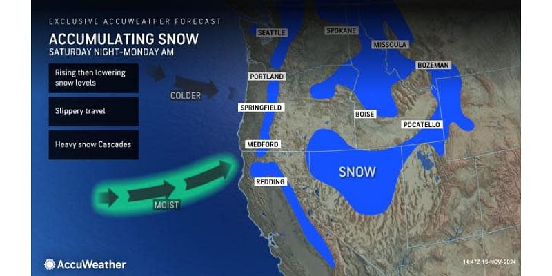 More storms with rain, mountain snow lining up for northwestern US