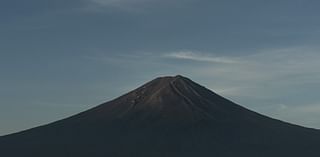 Mount Fuji is still without its iconic snowcap in November for the first time in 130 years