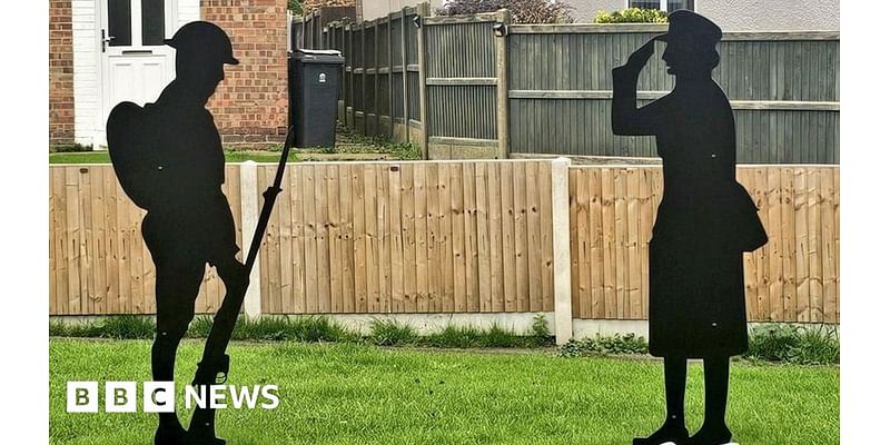 Guston war memorial statues returned to village