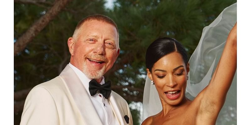 Boris Becker's found his love match: First photos show tennis star tie the knot for the third time in a stunning Portofino wedding