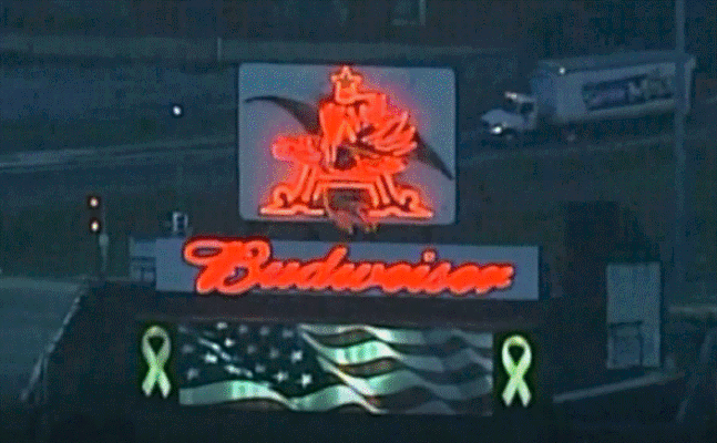 Anheuser-Busch to relight flying eagle sign along I-64