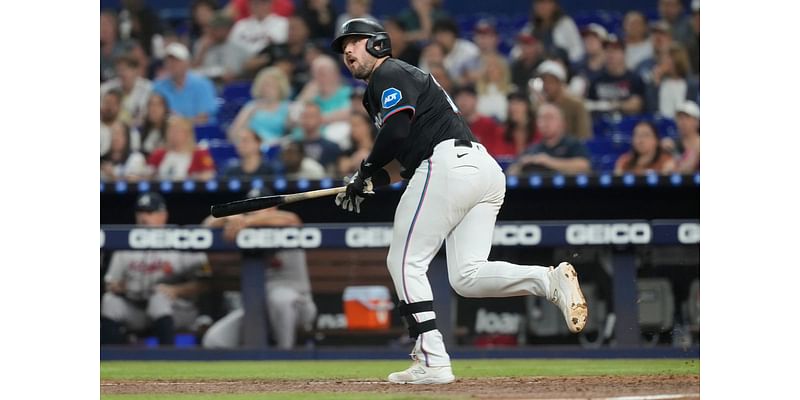 Jake Burger, dent Braves’ playoff chances, help Marlins to 4