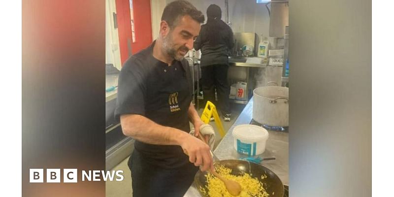 Inside the takeaway business run from a junior school's kitchen