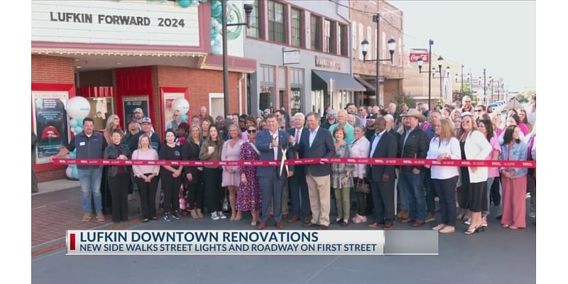 Lufkin celebrates new downtown renovations