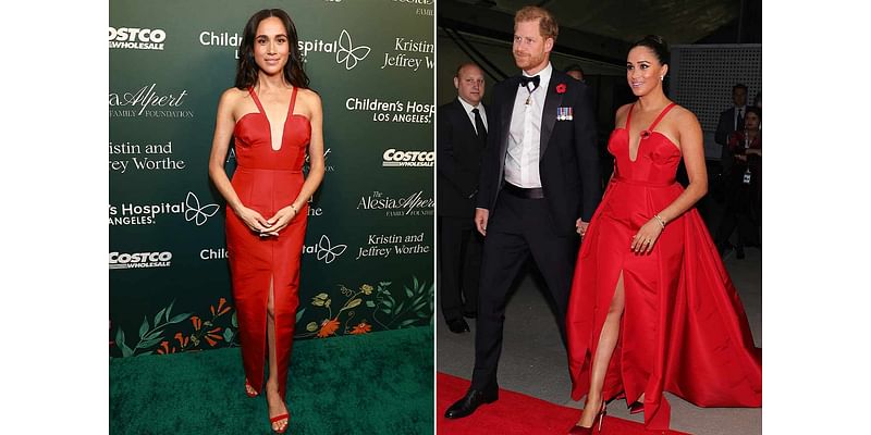 Meghan Markle Recycles Her 2021 Red Carolina Herrera Gown for Surprise Appearance at Children’s Hospital L.A. Gala