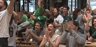 Philadelphia Eagles fans celebrate nail-biter win over New Orleans Saints