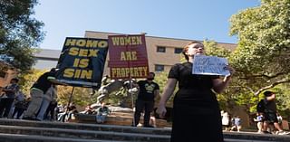 Campus in uproar as signs saying ‘women are property’ appear at Texas university the day after Trump victory