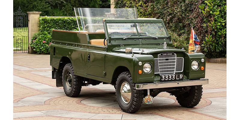 Queen Elizabeth's custom Land Rover with specially designed royal buttons to let her chauffeur know she was ready to drive on is set to sell for £80K