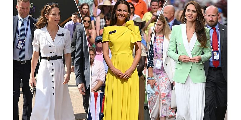 Kate's (fashion) wonders of Wimbledon since her debut in 2011: From a Jenny Packham tennis ball dress to a deluxe Balmain blazer