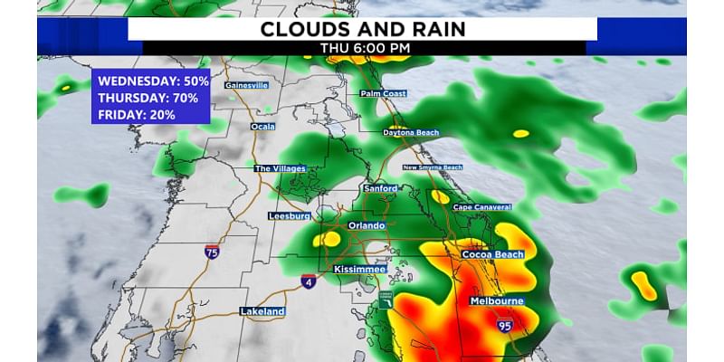 Gulf system is expected to ramp up rain chances across Central Florida