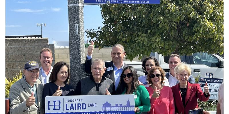 A political kingmaker gets an honorary street in Huntington Beach