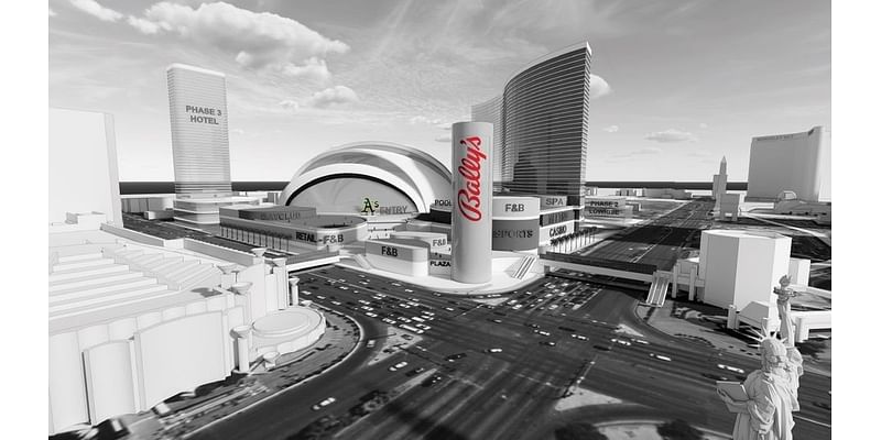 New details filed for A's stadium, Bally's resort on Las Vegas Strip