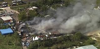 Brush fire spreads to multiple structures off of U.S. 41 between Gibsonton and Apollo Beach: HCFR