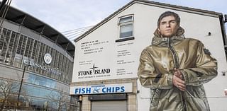 Liam Gallagher mural on fish and chip shop in Manchester leaves people in stitches - as they all make the same joke