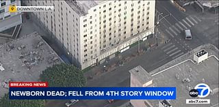 Newborn boy dies after possibly being dropped from 4th-floor window in Los Angeles: police