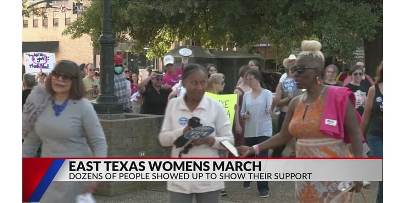 East Texas women march for reproductive rights, gender equality