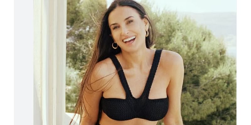 Demi Moore, 62, shocks fans as her chest spills out of her low-cut swimsuit during Landman debut