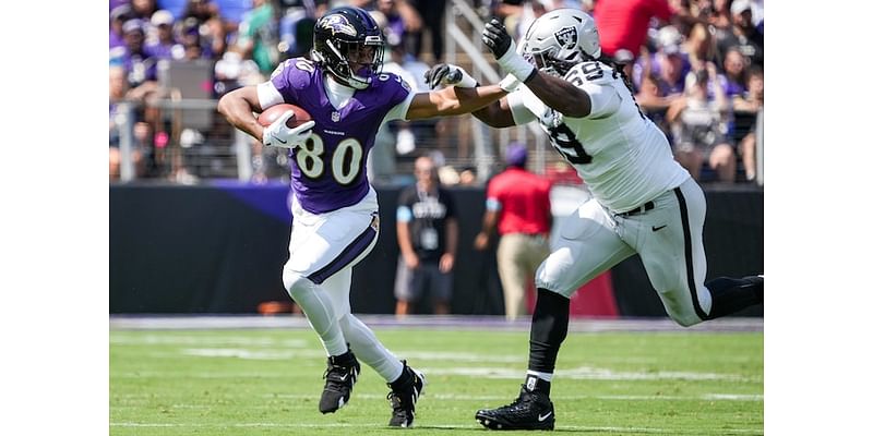 Ravens TE Isaiah Likely, DL Brent Urban ruled out vs. Bengals