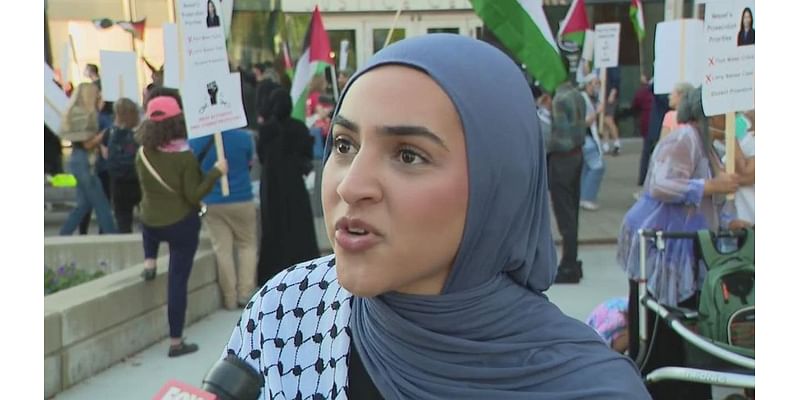 Pro-Palestinian protesters rally in Ann Arbor against criminal charges from attorney general