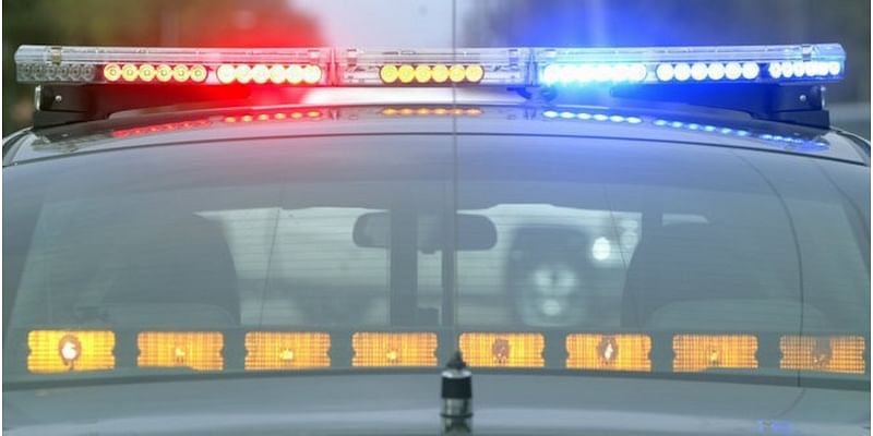 Patrol car rolls into Grand River while Lansing police chase suspect on foot