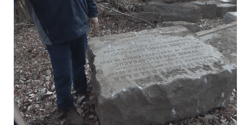 Lost headstones recovered in Forty Fort after 1972 Agnes Flood