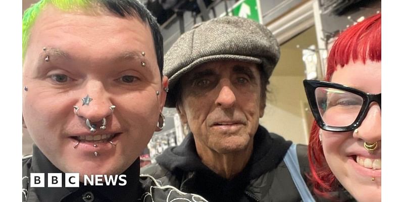 Birmingham goth store staff 'gobsmacked' to meet Alice Cooper