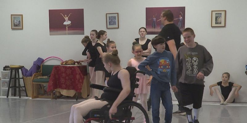 Children Miracle Network dancers rehearse for The Nutcracker