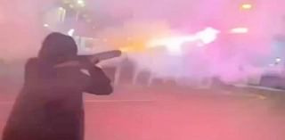 Watch: Man with rocket launcher shoots fireworks at passers-by in Birmingham