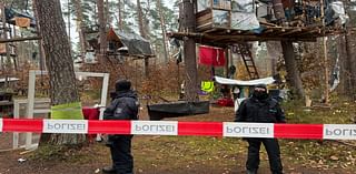 German police break up an environmental activists' camp near Tesla plant outside Berlin