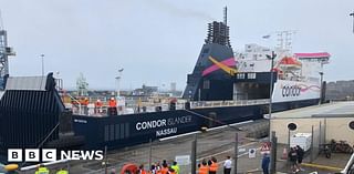 Condor service delayed overnight after 'light contact' with berth
