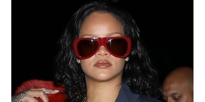 Rihanna puts on cheeky display in sexy see-through skirt for dinner at LA hotspot