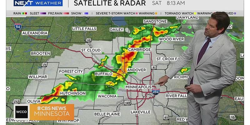 Severe storms and rain continue to push through parts of Minnesota