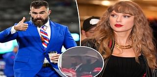 Taylor Swift and Jason Kelce share sweet moment at Chiefs game after he defended her, Travis in ‘heated’ interaction