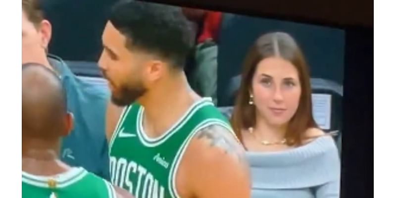 Stunning NBA fan goes viral for her reaction to Jayson Tatum