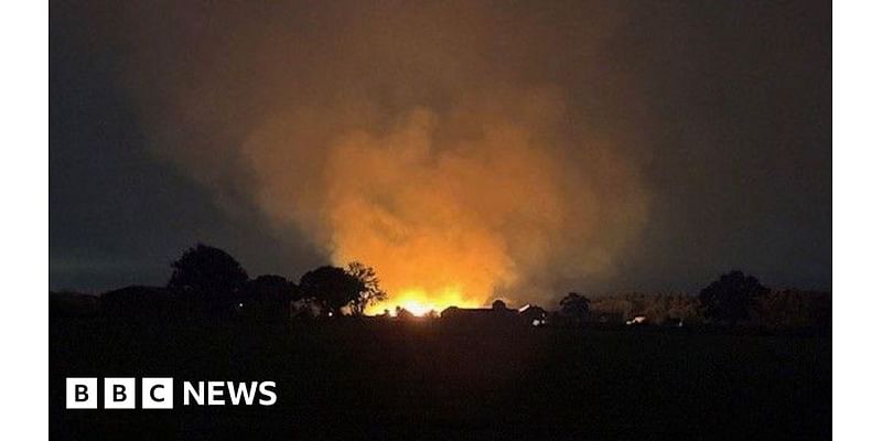 Cawood: Firefighters tackle large barn fire near Selby