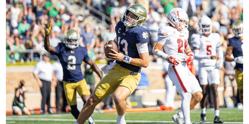 Miami (Ohio) vs. Notre Dame game balls