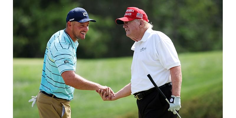 Trump invites US Open champ Bryson DeChambeau on stage during victory speech