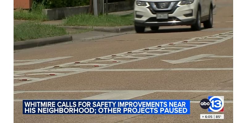 Mayor John Whitmire pushes for intersection upgrades near his home while other projects are on pause