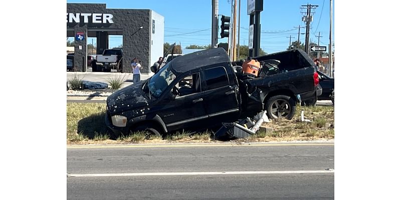 Two-car collision sent two people to the hospital