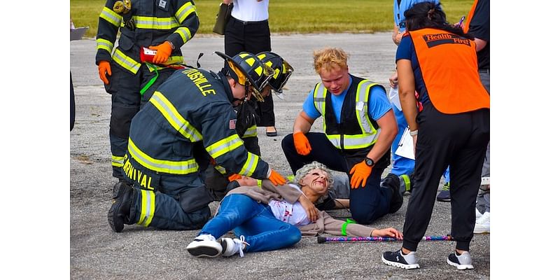 WATCH: Health First Trauma Team Conducts Emergency Response Drill With Titusville Fire Department Crews