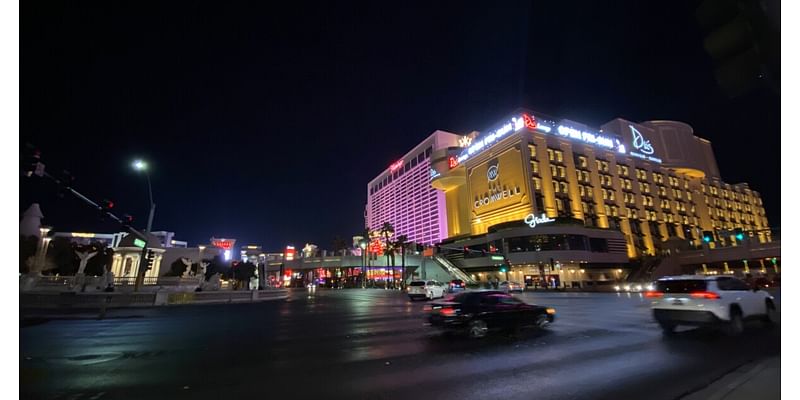 Hundreds of hotel workers go on strike at a casino near the Las Vegas Strip