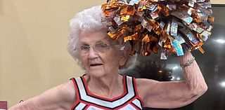 Grandma, 97, gets to perform with high school cheerleading squad one last time